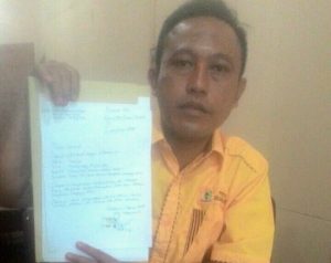 Ogah Munafik, Pengurus PK Golkar Lampura Ini Mundur