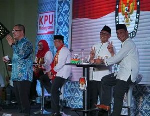 Paslon SAM-NI Ikuti Debat Kandidat KPUD Tanggamus