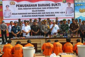 Polres Tanggamus Beber Ungkap Kasus dan Pemusnahan Barang Bukti