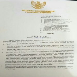 Pj. Bupati Terbitkan Surat Himbauan. Masyarakat Datangi TPS Gunakan Hak Pilihnya