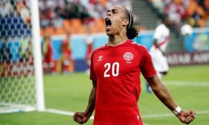 Yussuf Poulsen Bawa Denmark Tekuk Peru 1-0