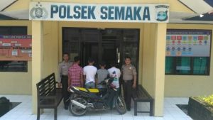 Tersangka Pencuri Motor Ditangkap Polsek Semaka Tanggamus
