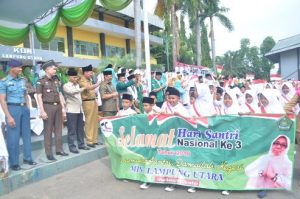 Ribuan Santri Semarakkan Hari Santri di Lampung Utara