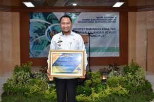 Penghargaan Menteri Keuangan RI untuk Bupati Lampung Utara Agung Ilmu Mangkunegara