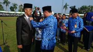 Hari Guru Nasional, Disdikbud Lampung Utara Gelar Upacara