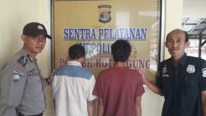Polsek Kotaagung Tangkap Dua Orang Tersangka Pencuri