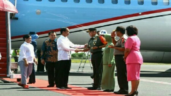 Pangdam II/Sriwijaya dan Gubernur Lampung Sambut Presiden Jokowi di Bandara Raden Inten II