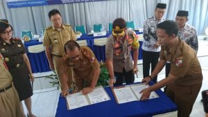 Tertib Hukum, Polres dan Disdikbud Lampung Utara Jalin Kesepahaman