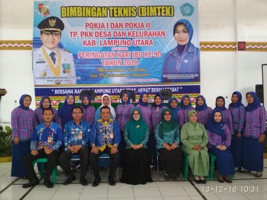 Ketua TP PKK Lampura Gelar Bimtek