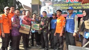 BPBD Lampung Utara Salurkan Bantuan Tsunami