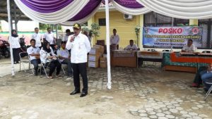 Pj. Sekda Tanggamus Hamid Lubis Resmikan Posko Tanggap Darurat Bencana