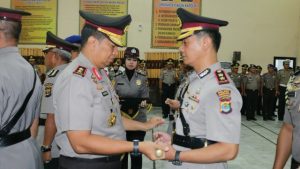 Kapolda Lampung Pimpin Sertijab Kapolres Tanggamus