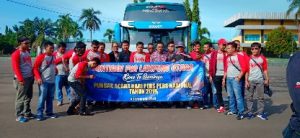 Kontingen HPN PWI Lampura Bertolak ke Surabaya