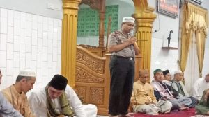 Wakapolres Bersama Wakil Bupati Tulangbawang, Safari Berjamaah Subuh
