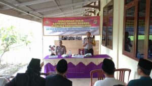 Kunker Kapolres Tulangbawang di Rawajitu Selatan, Jaga Kamtibmas Tetap Kondusif