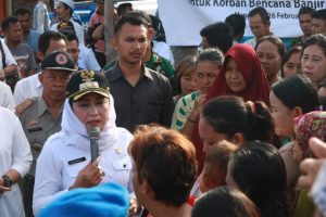 Bupati Winarti Sidak Posko Banjir
