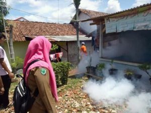 Wabah DBD, Puskesmas Tanjung Aman Fogging Lingkungan