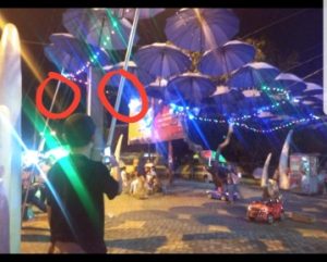 Awas! Tiang Lampu Taman Tugu Payan Ini Bahayakan Pengunjung