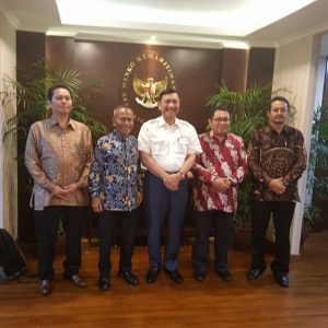 Mappilu PWI Sampaikan Program Pemilu Bermartabat ke Menko Luhut Panjaitan