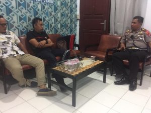 Silaturahmi PWI dan Kasatlantas Polres Lampung Utara