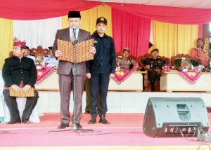 Bupati Dewi Handajani Pimpin Upacara HUT Tanggamus