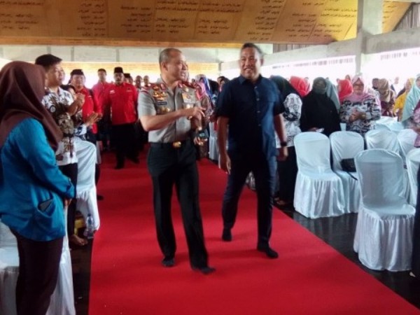 Bupati Tulangbawang Barat, Umar Ahmad Hadiri Pemilu Damai.