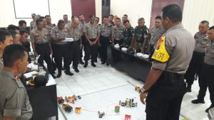 Petakan Keamanan, KabagOps Polres Lampura Pimpin Tactical Floor Game