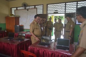 Bupati Winarti Tegas Perintahkan Dinas pendidikan Monitoring UNBK SMP/MTS dan UNKP SD/MI