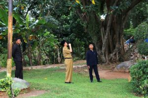 Pemkab Lampura Percantik Taman Kota