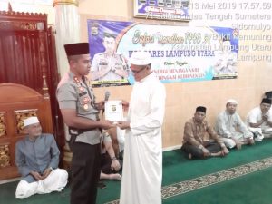 Kapolres Lampura Safari Ramadhan di Bukit Kemuning