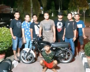 Pencuri Motor Diringkus di Pasar Dekon Kotabumi