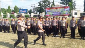 Apel Pasukan Jelang Pengamanan Lebaran 2019 di Lampung Utara