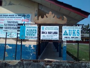 Kondisi SD Negeri 24 Desa Sindang Garut, Way   Lima Pesawaran Memprihatinkan