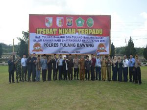Hari Bhayangkara, Polres Tulang Bawang Gelar Nikah Massal 86 Pasutri