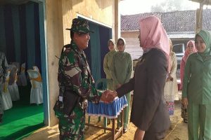Bupati Tulang Bawang Winarti, Membuka TNI TMMD ke-105 Tahun 2019 di Bedarau Indah