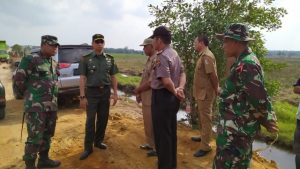 Aster Kasdam II/Sriwijaya Tinjau Lokasi TMMD ke-105 Kodim 0426 Tulang Bawang