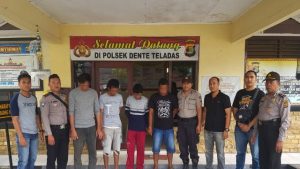 Polsek Dente Teladas Ringkus 4 Orang Pencuri Karpet Tambak Udang