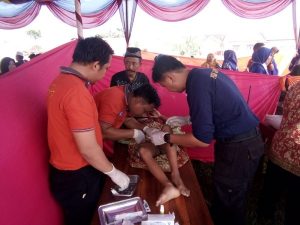 Polres Tulang Bawang Bersama Pamuji Gelar Bakti Sosial Kesehatan