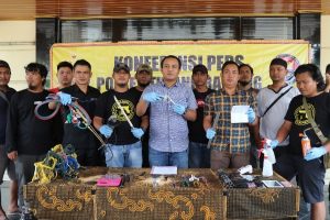 Tekab 308 Polres Tulang Bawang Tangkap Komplotan Pelaku Spesialis mencuri Sarang Burung Walet