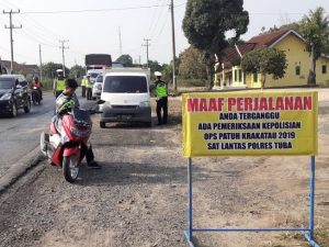 Dua hari Operasi Patuh Krakatau 2019, Satlantas Polres Tulang Bawang Jaring 356 Pelanggar