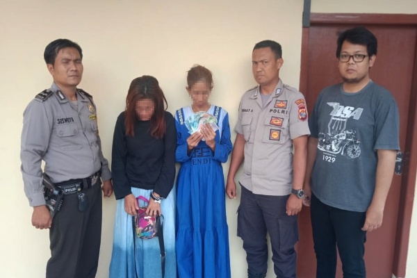 Curi Pakaian Dipasar Unit Dua, Dua Ibu Rumah Tangga Diamankan Polsek Banjar Agung