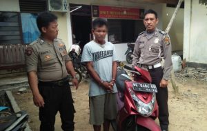 Bawa Kabur Motor dan Cincin 5 Gram Dibekuk Polisi.