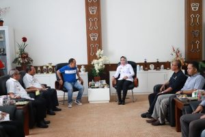 Ketua PWI Tulangbawang dan Anggota Audensi Bersama Bupati Hj. Winarti