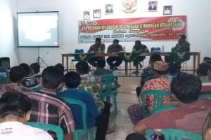 Kodim 0426 Tulangbawang Memberikan Penyuluhan Kesadaran Bela Negara Warga Desa Pancawarna