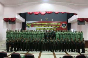 Anggota  Kodim 0426/TB Terima Penyuluhan Hukum Dari Kumdam II/Sriwijaya