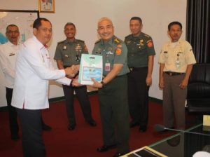 Wabup Tanggamus Terima Kunker Staf Kemenhan
