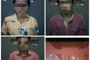 Asyik Pesta Sabu, Dua Pemuda dan Satu Wanita Dibekuk Satnarkoba Polres Mesuji