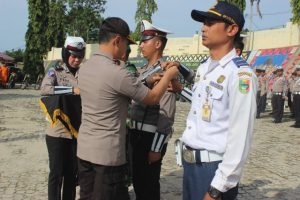 Polres Tanggamus  Apel Gelar Pasukan Operasi Lilin Krakatau 2019