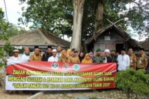 Peringati HUT Kodam II/Swj, Dandim Letkol Inf Kohir dan Bupati Hj.Winarti Laksanakan  Ziarah dan Napak Tilas
