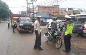 Satlantas Polres Tulang Bawang Gelar Razia di Pasar Unit Dua Jaring 51 Pelanggar